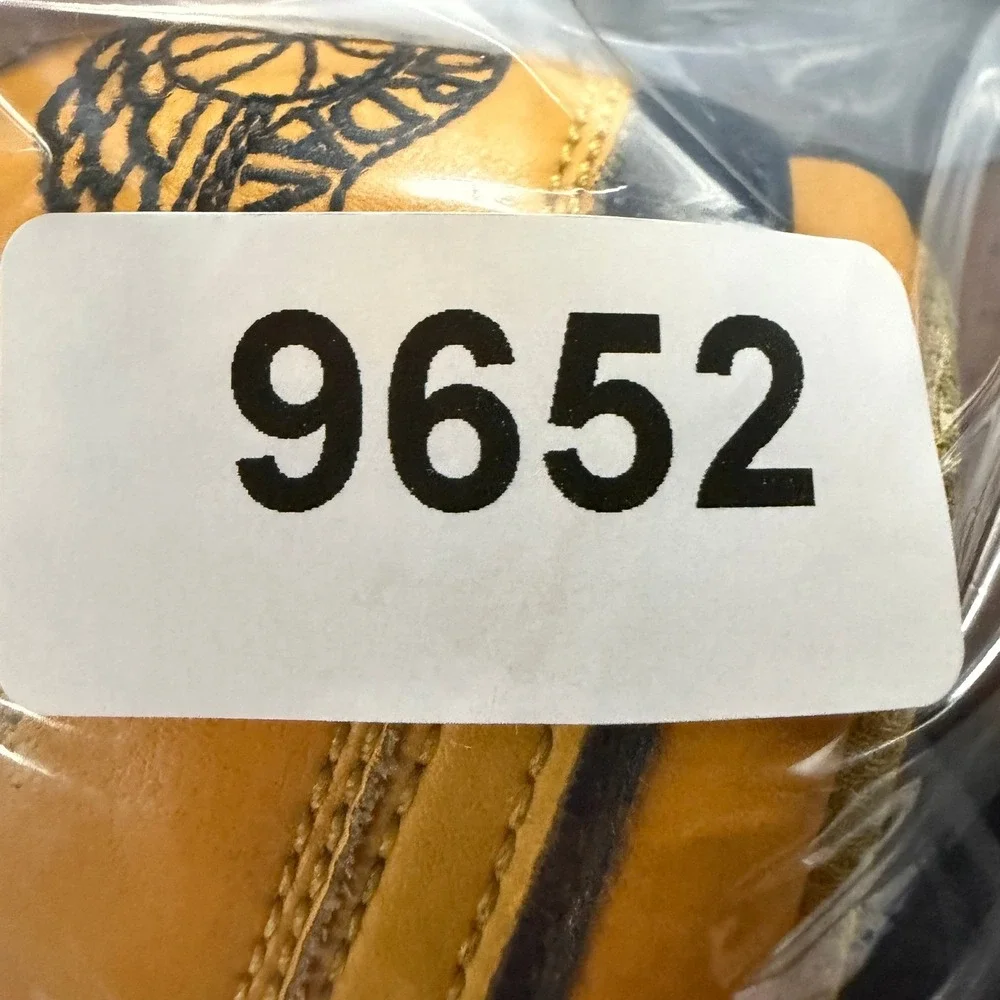 Nike Air Jordan 1 Low Yellow Ochre Black White 553558-072 Mens 10 Sneaker